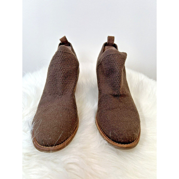 Sofft Women’s Knit Sweater Booties Size 6M Brown Ankle Versatile Minimalist - Picture 2 of 9